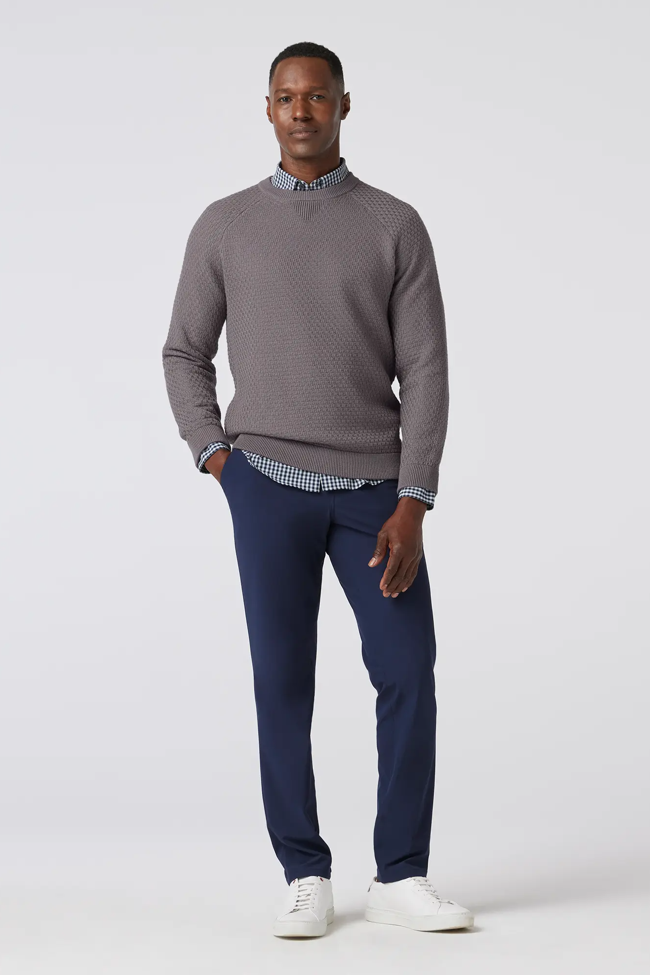 Hillcrest Crewneck - Nickel Solid