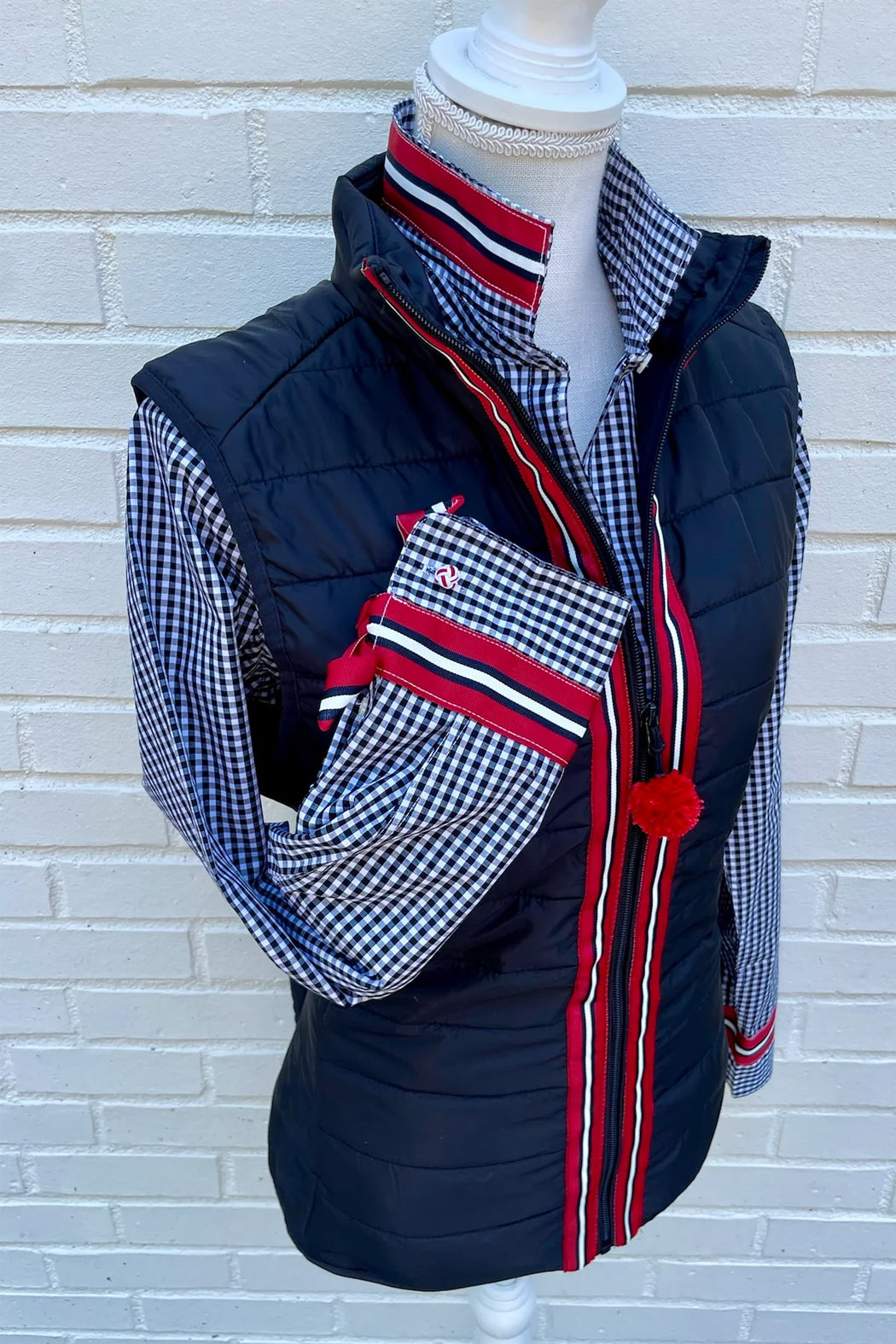Maggie May Ribbon Puffer Vest