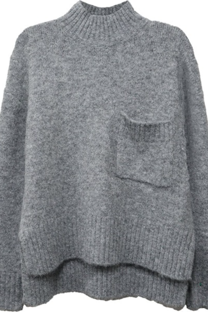 Colette Turtleneck Sweter - Gray