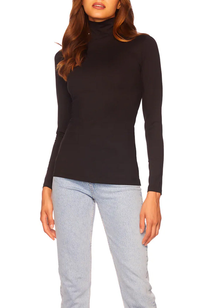 Mock Neck Long Sleeve Top