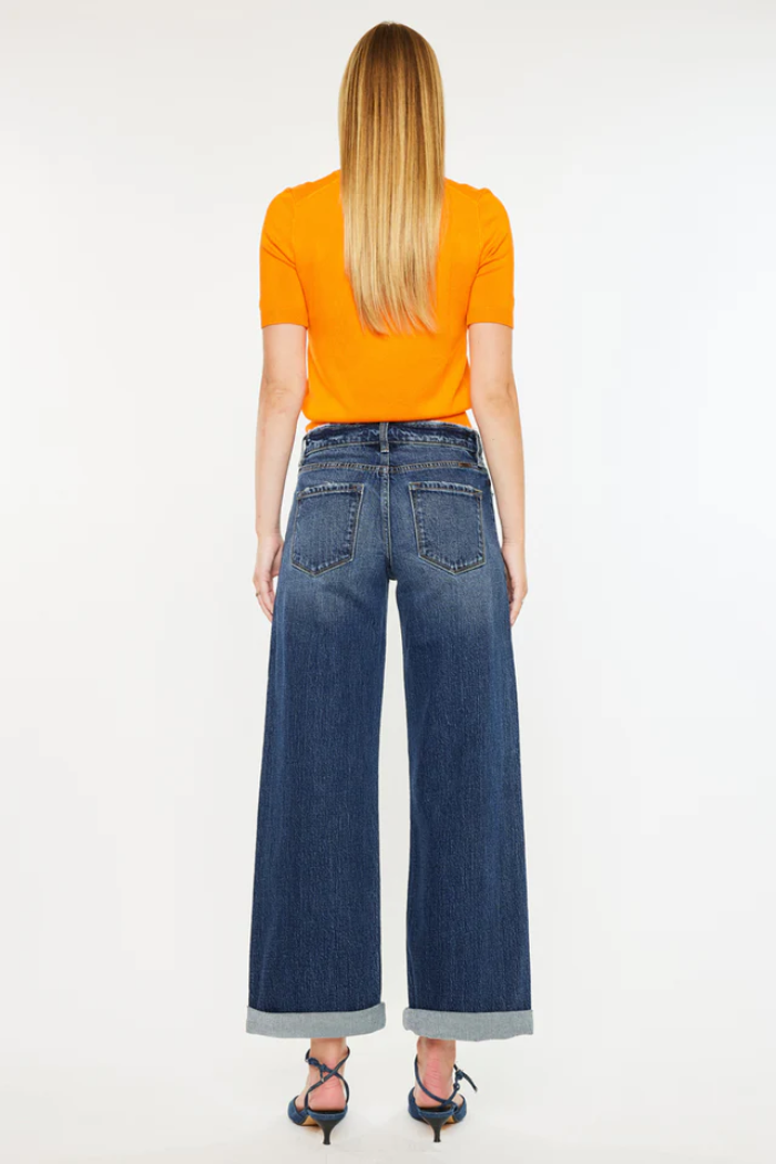 Kancan High Rise Wide Leg Jeans