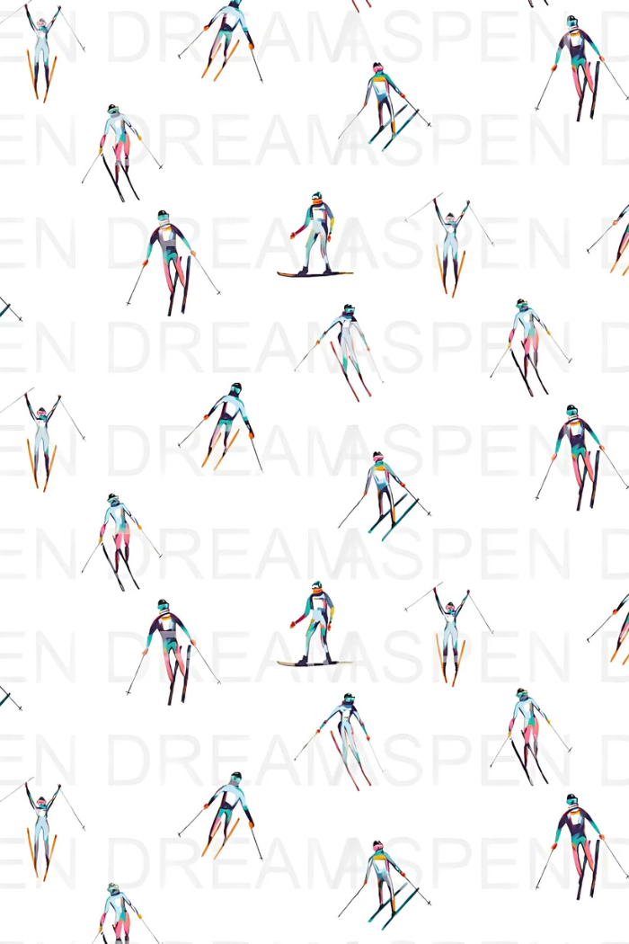 Aspen Dreams HAVE FUN SKIING COZY LONG PAJAMA SET