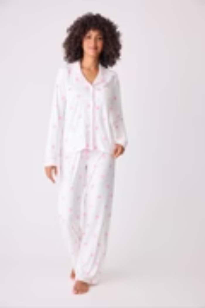 Susan G Komen Happy Face Long Sleeve PJ Top