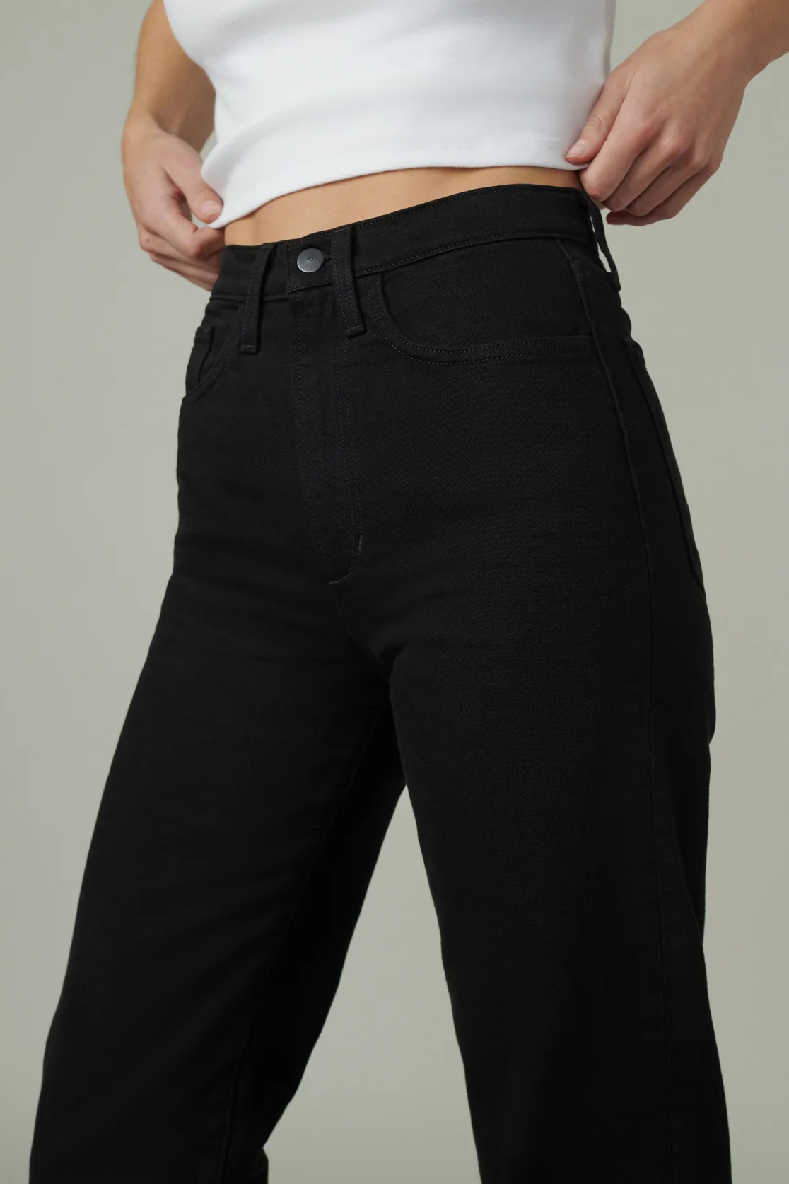 The Margot High Rise Straight - Black