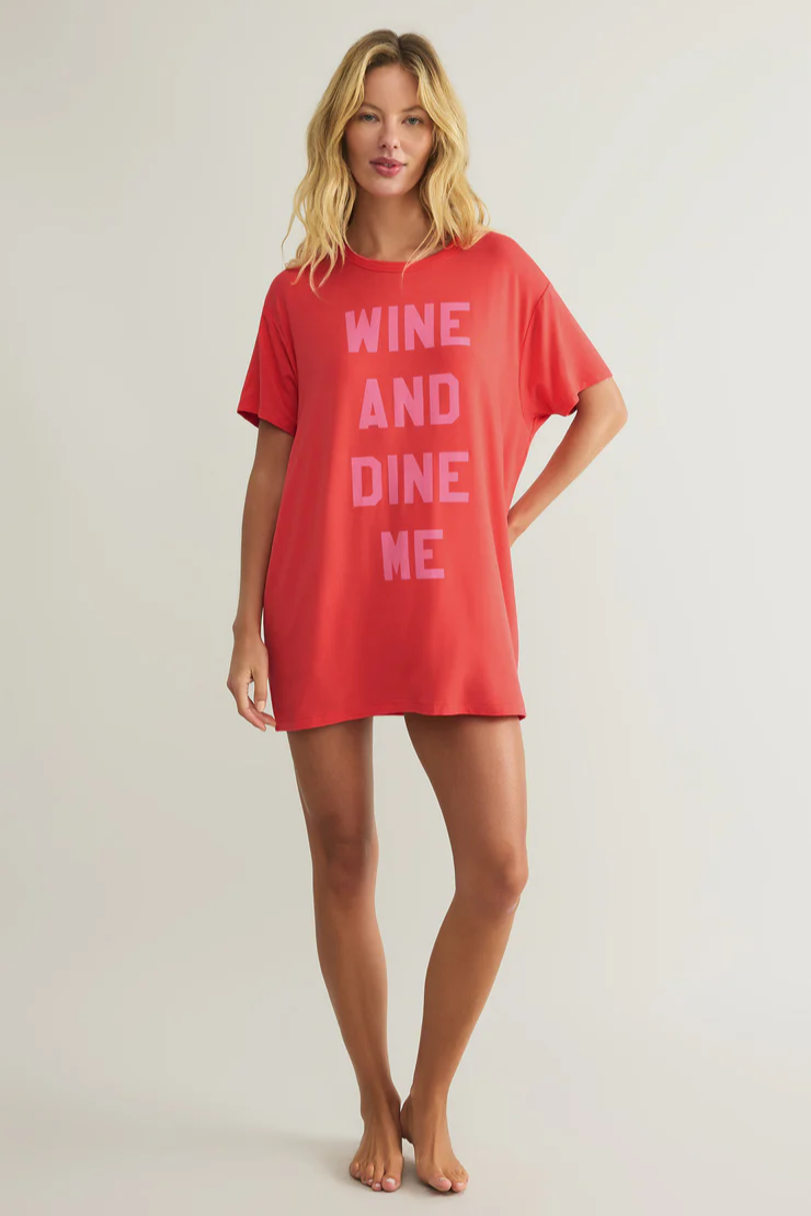 Wine & Dine Night Shirt