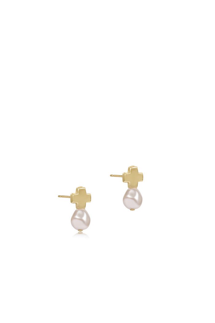 Signature Cross Gold Stud