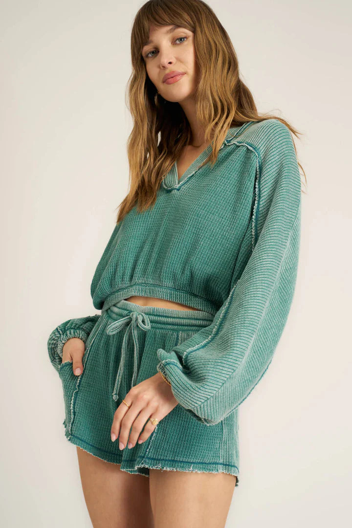 Dante Seamed Burnout Thermal Hoodie