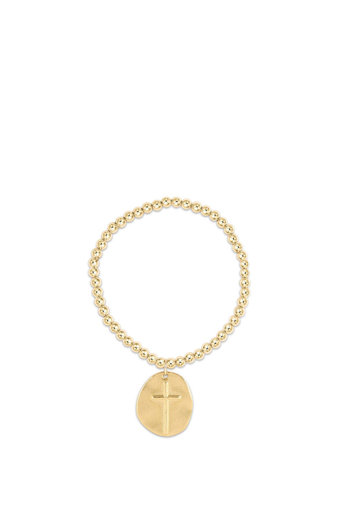 Classic Gold 4MM Inspire Charm Bracelet