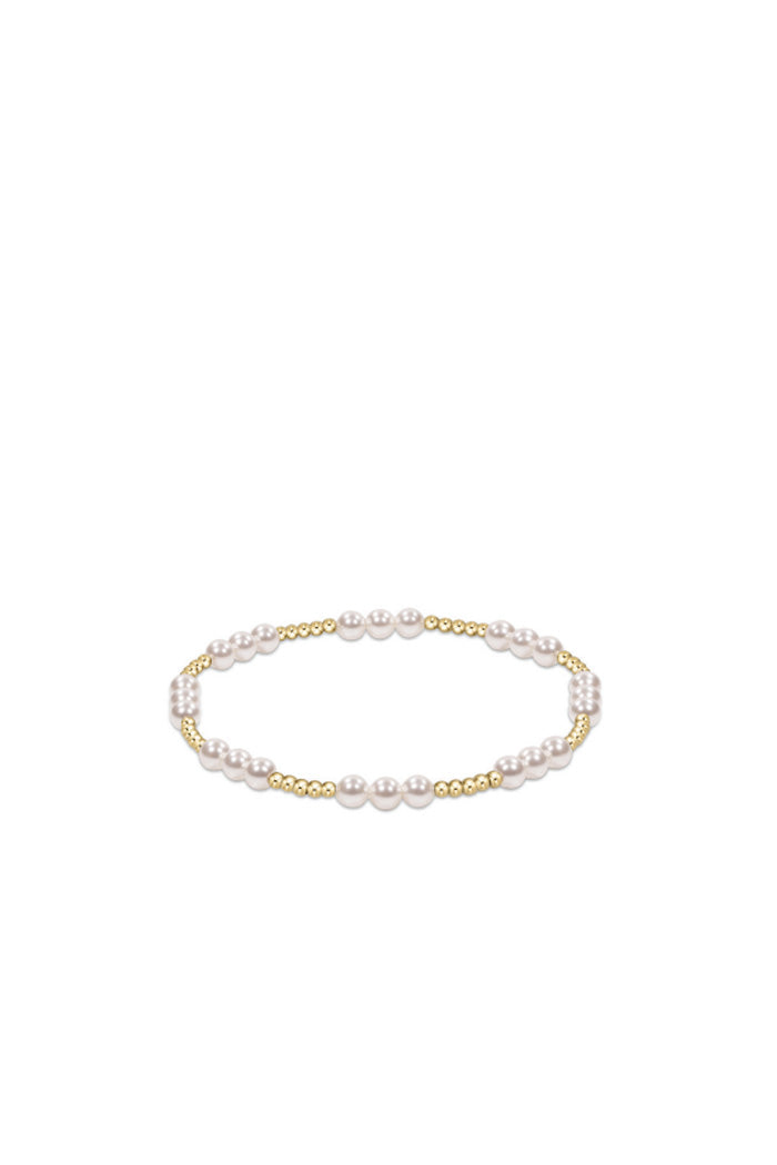 Classic Joy 4MM Pearl Bead Bracelet