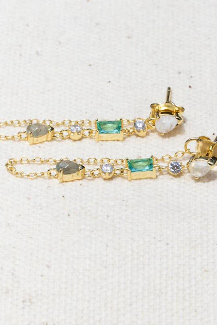 Droplet Earrings-Paraiba