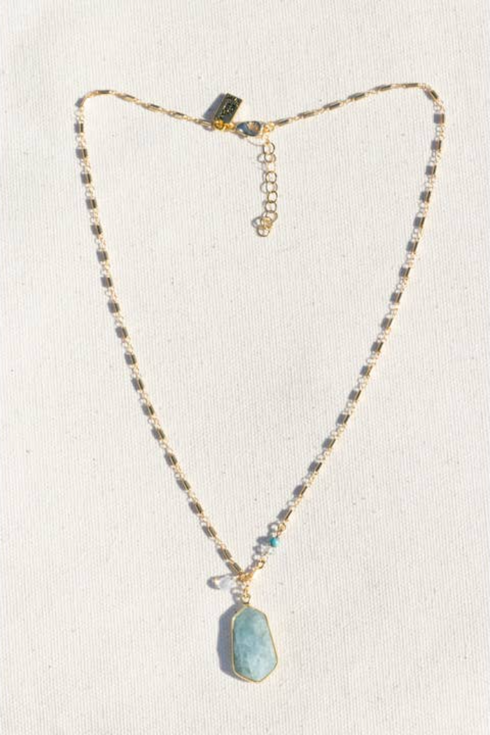 Elysian Necklace-Aquamarine