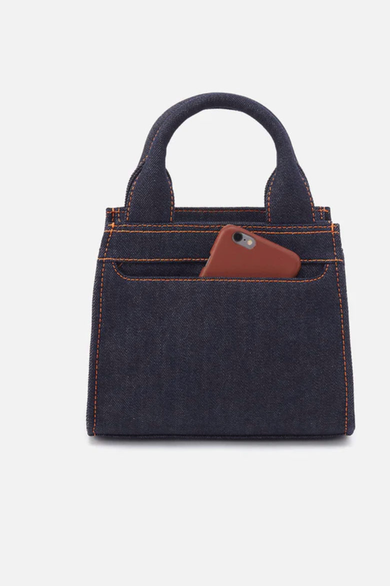 Cass Denim Small Tote