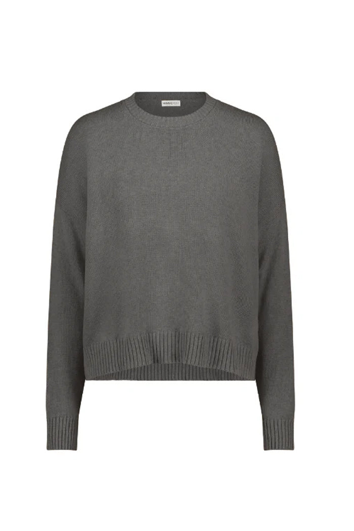 Cotton Cashmere Boxy Crew Sweater
