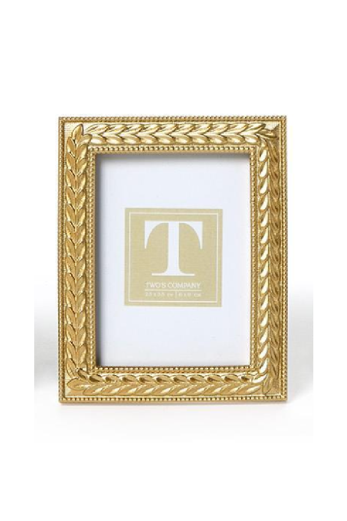LAUREL WREATH GOLD PHOTO FRAME