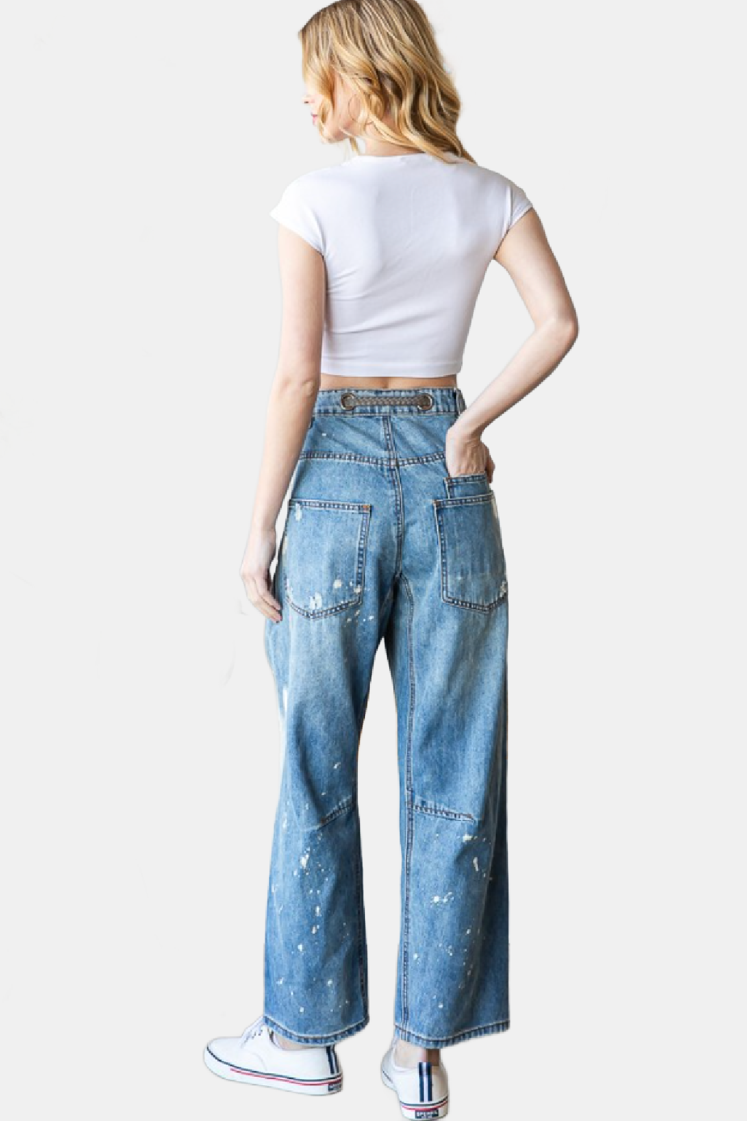 Washed Distressed Jeans