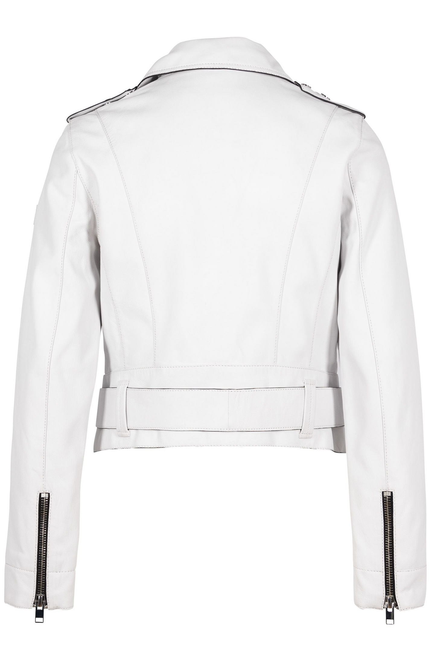 Celin White Leather Jacket