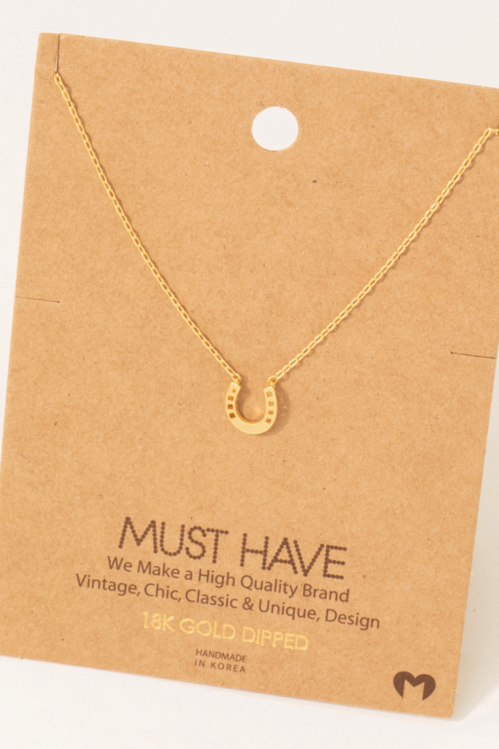 Lucky Horse Shoe Neckalce