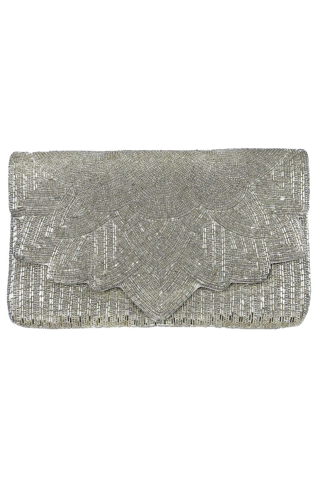 Scallop Beaded Clutch