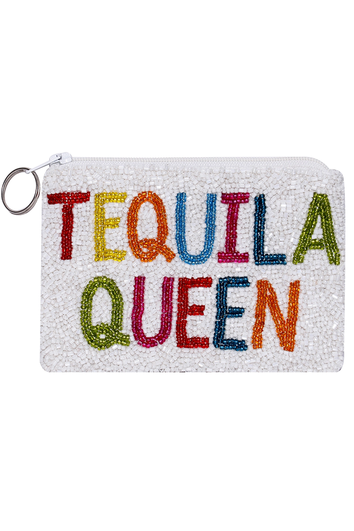 Tequila Queen Beaded Coin Purse
