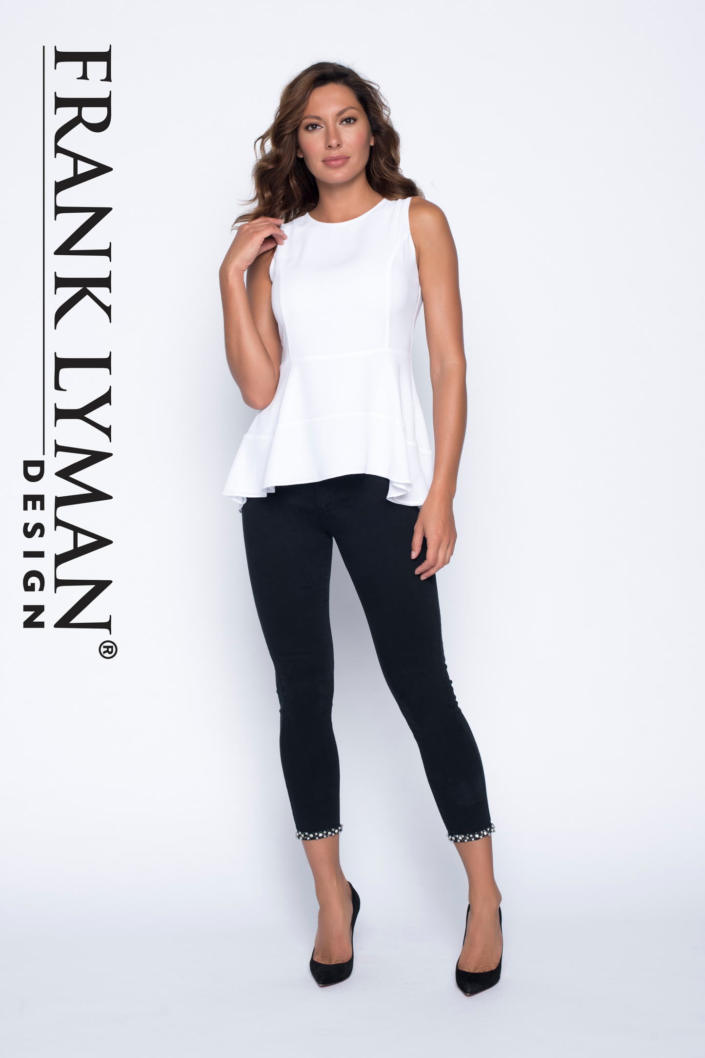 Woven Jeans with Hem Detail