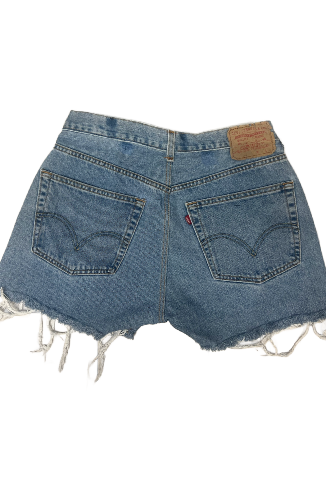 Embellished Up-cycled Levi Denim Shorts