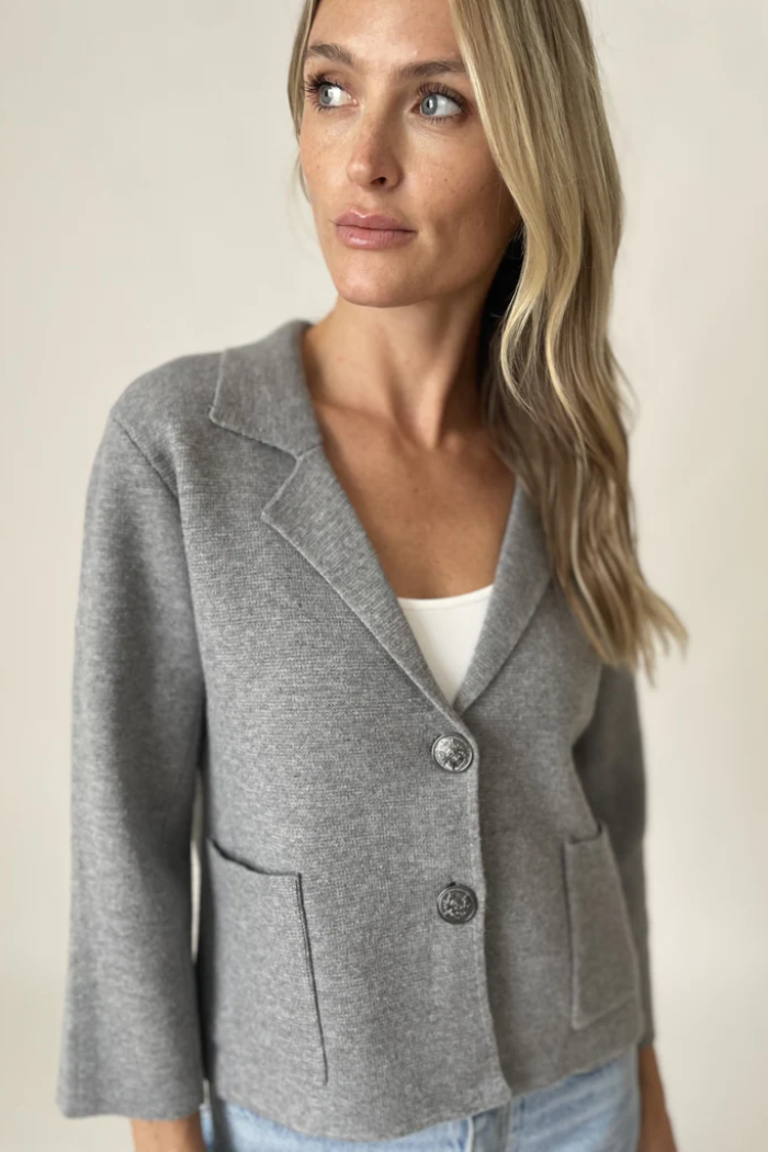 Louisa Knit Blazer 3/4 sleeve