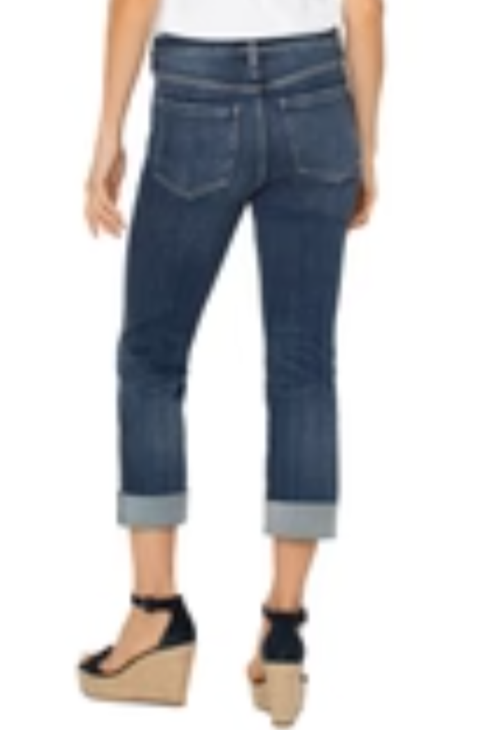 Charlie Crop Wide Cuff Denim