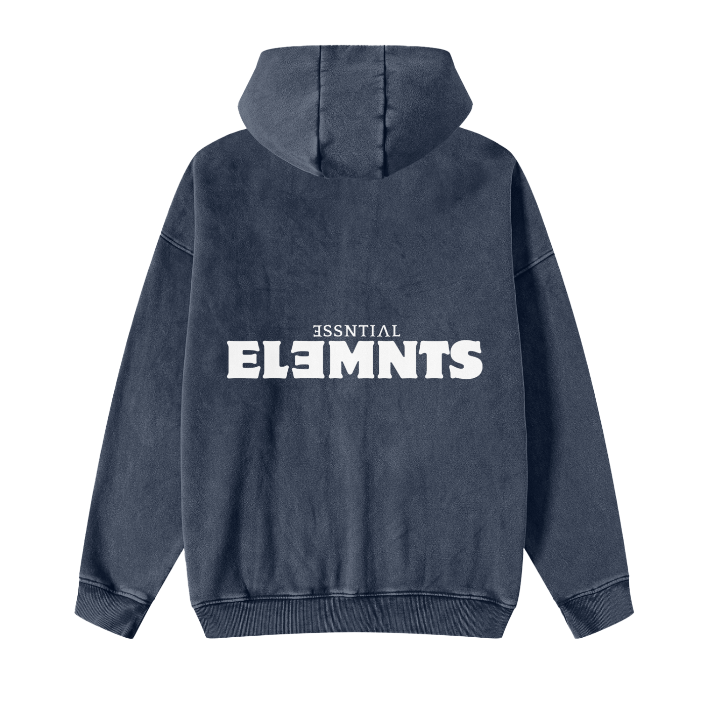 ESSNTIAL ELEMNTS Unisex 360G Snow Washed Zipped Hoodie