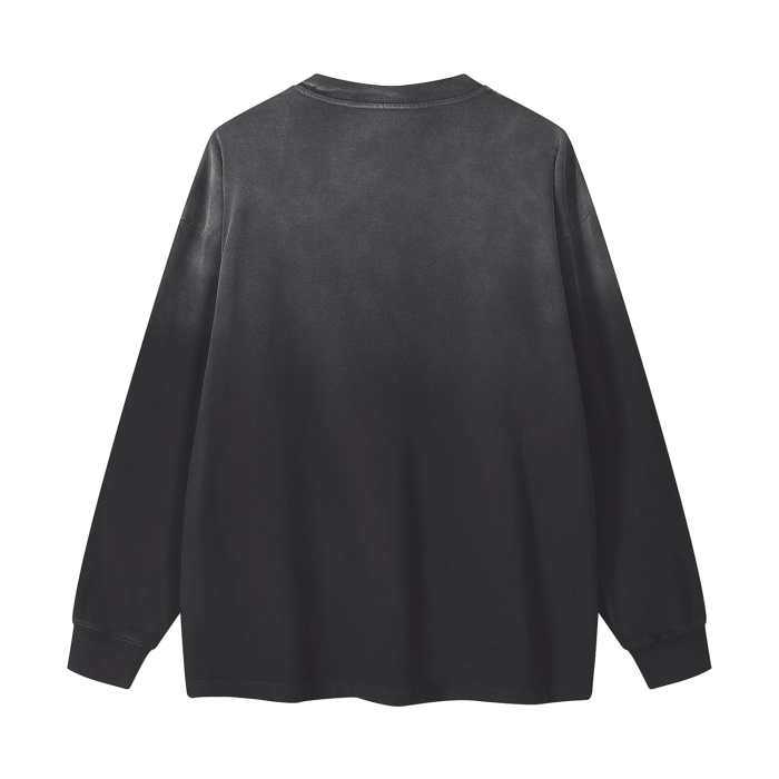 ESSNTIAL ELEMNTS Unisex 270G Gradient Washed VT LS Tee