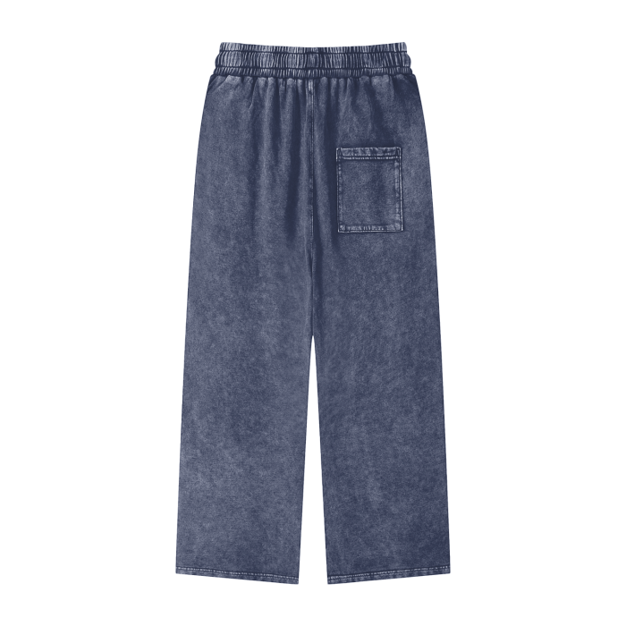 ESSNTIAL ELEMNTS Unisex 360G Acid Wash Wide Pants