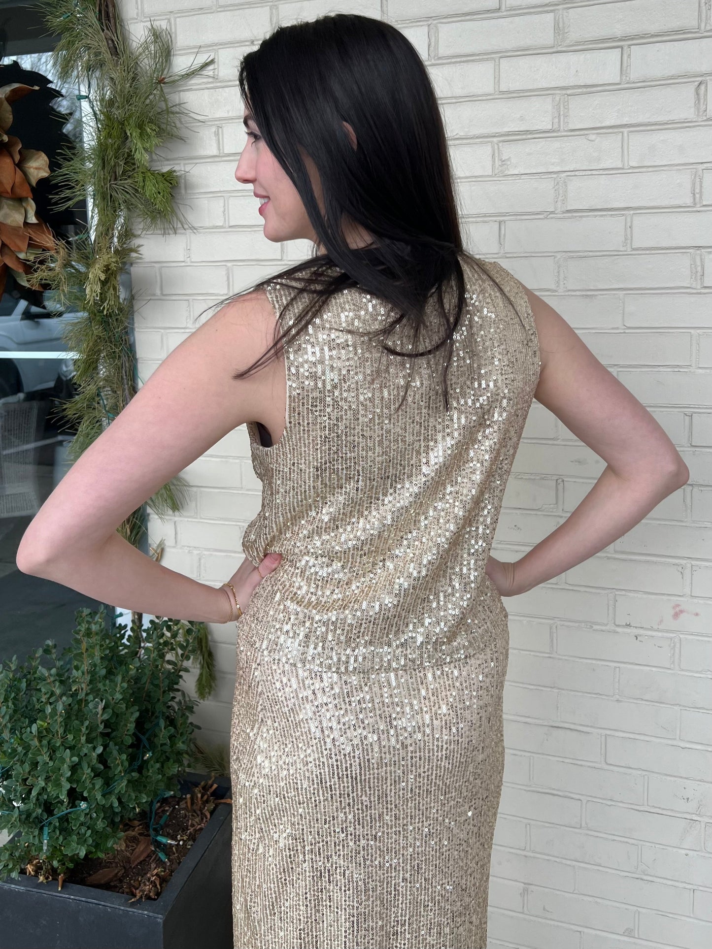Sloane Sequin Top