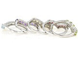 Chevron Radiance Sterling Silver Gemstone Ring