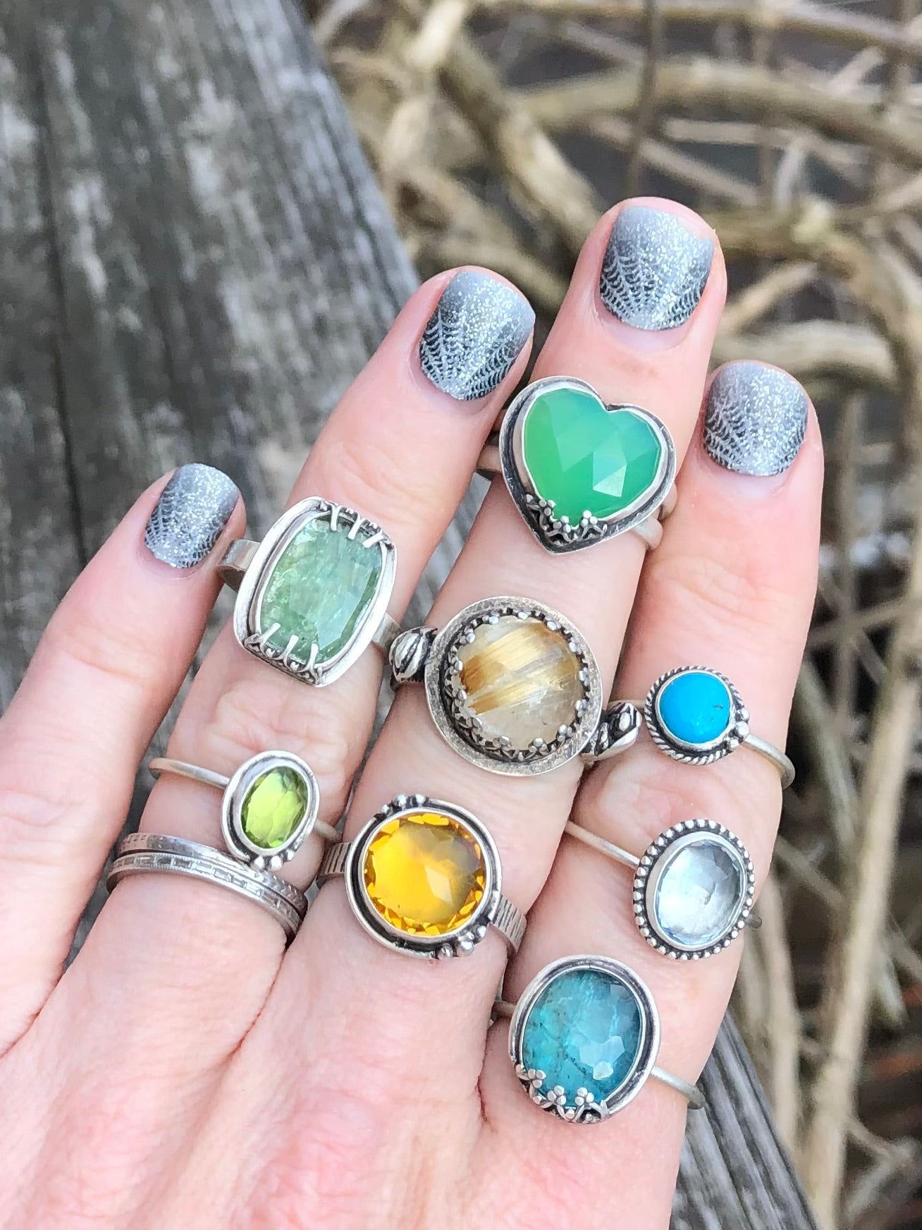 Peridot Oval Stacking Ring