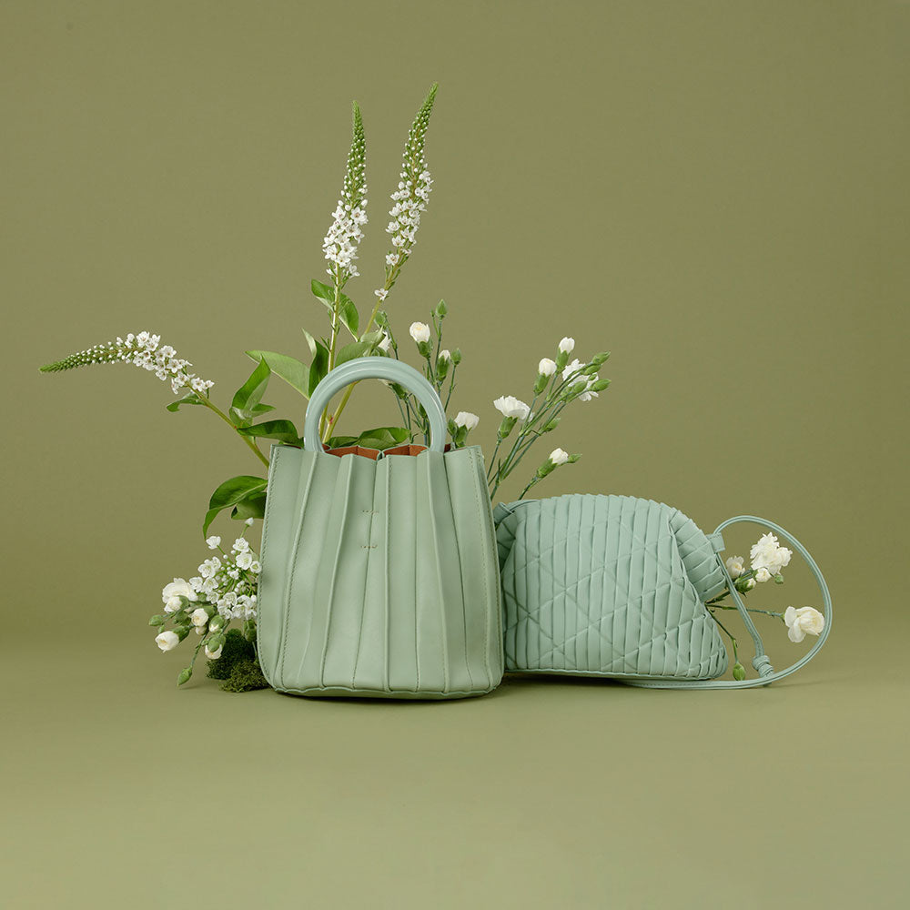 Lily Mint Recycled Vegan Top Handle Bag