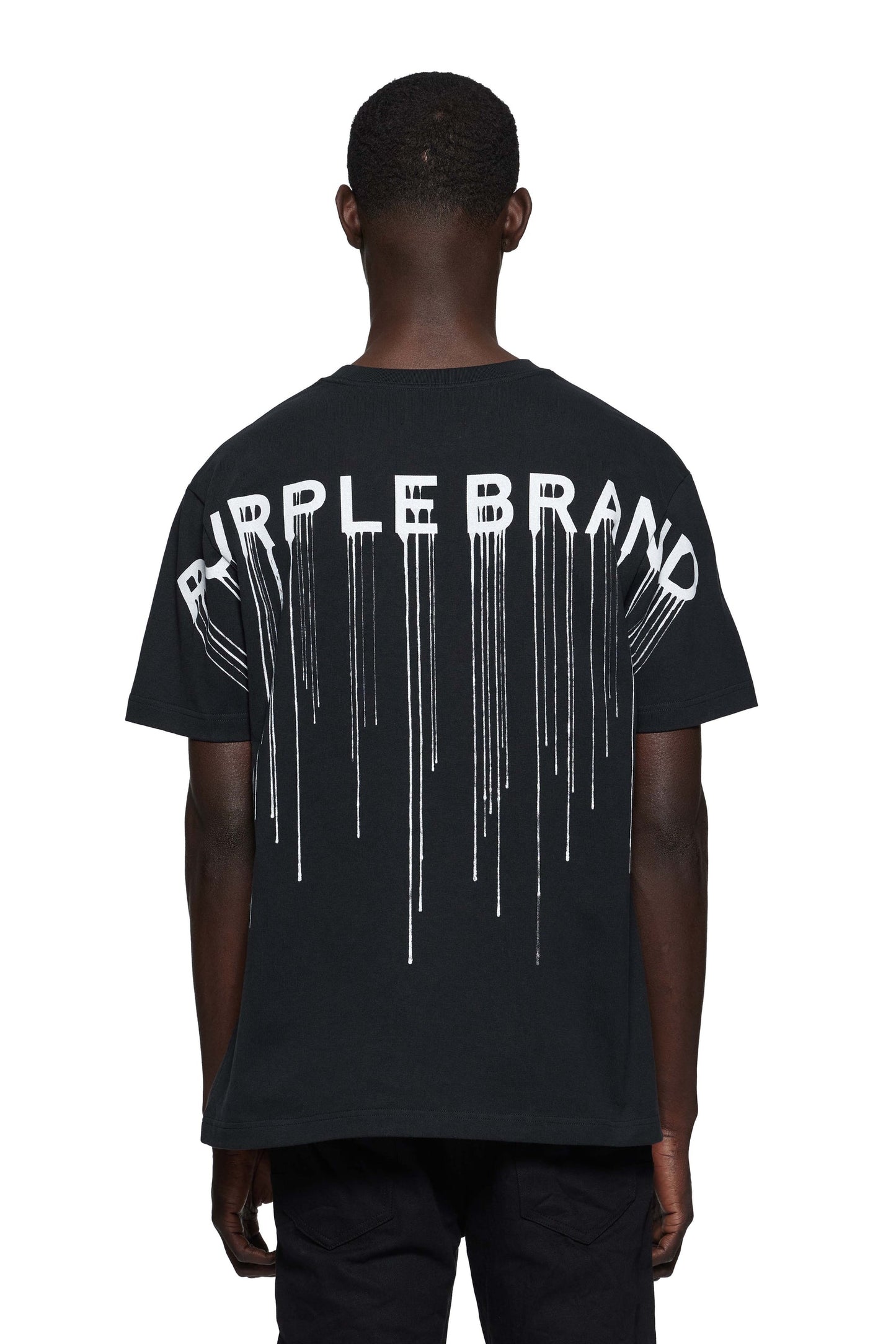 Purple Brand Wordmark Drip Tee
