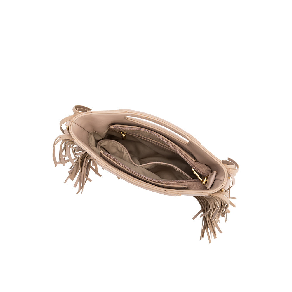 Jamie Nude Recycled Vegan Crossbody Bag