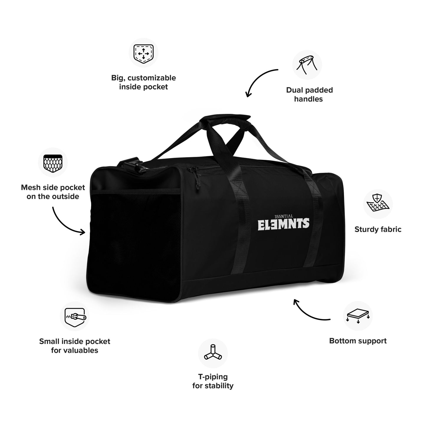 ESSNTIAL ELEMNTS Street Utility Large Duffel Bag