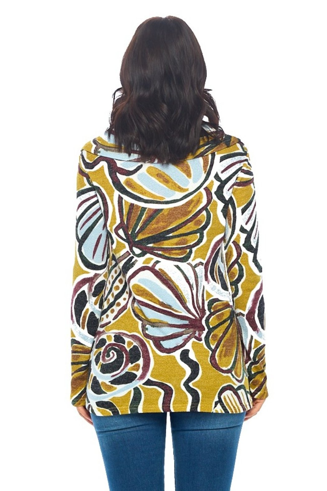 Mustard Cowl Neck Top