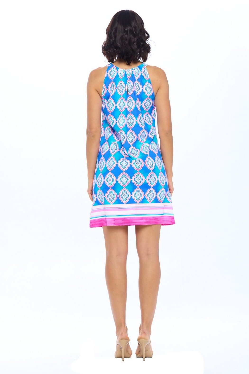 Royal Keyhole Shift Dress