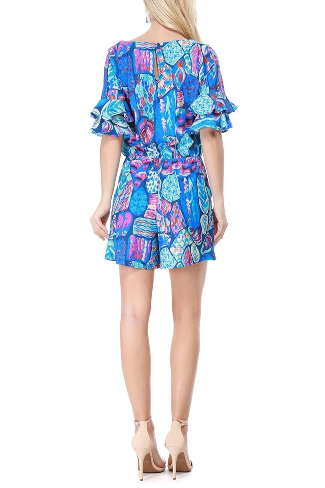 Ruffle Sleeve Romper