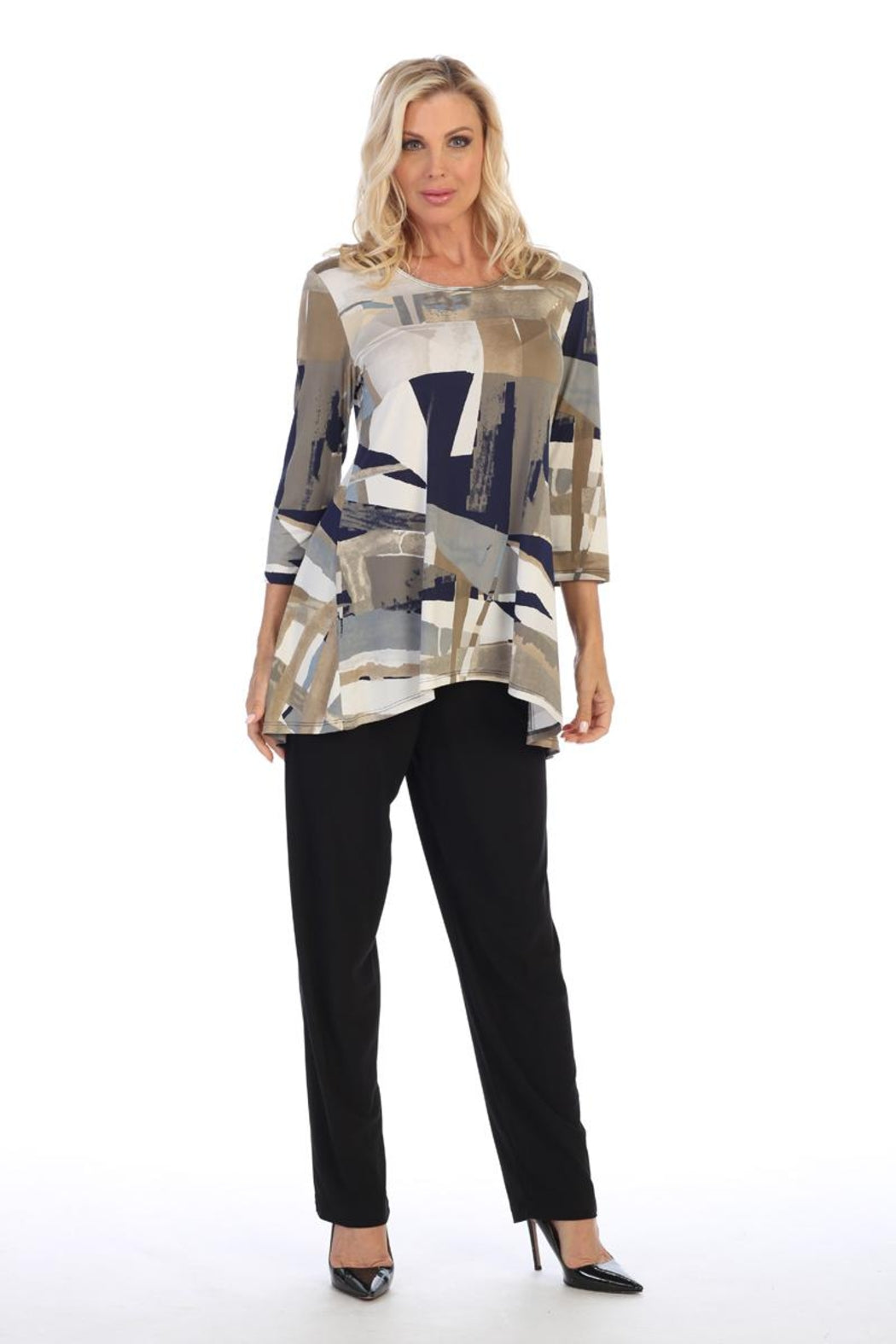 Highlow Peplum-Back Tunic