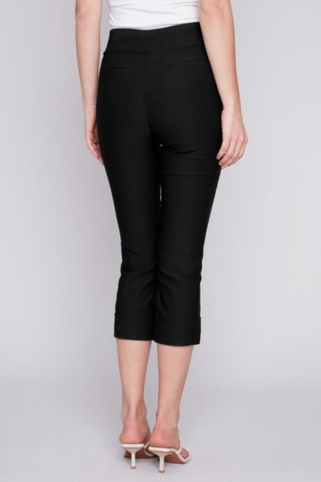 Black Pull-On Capri