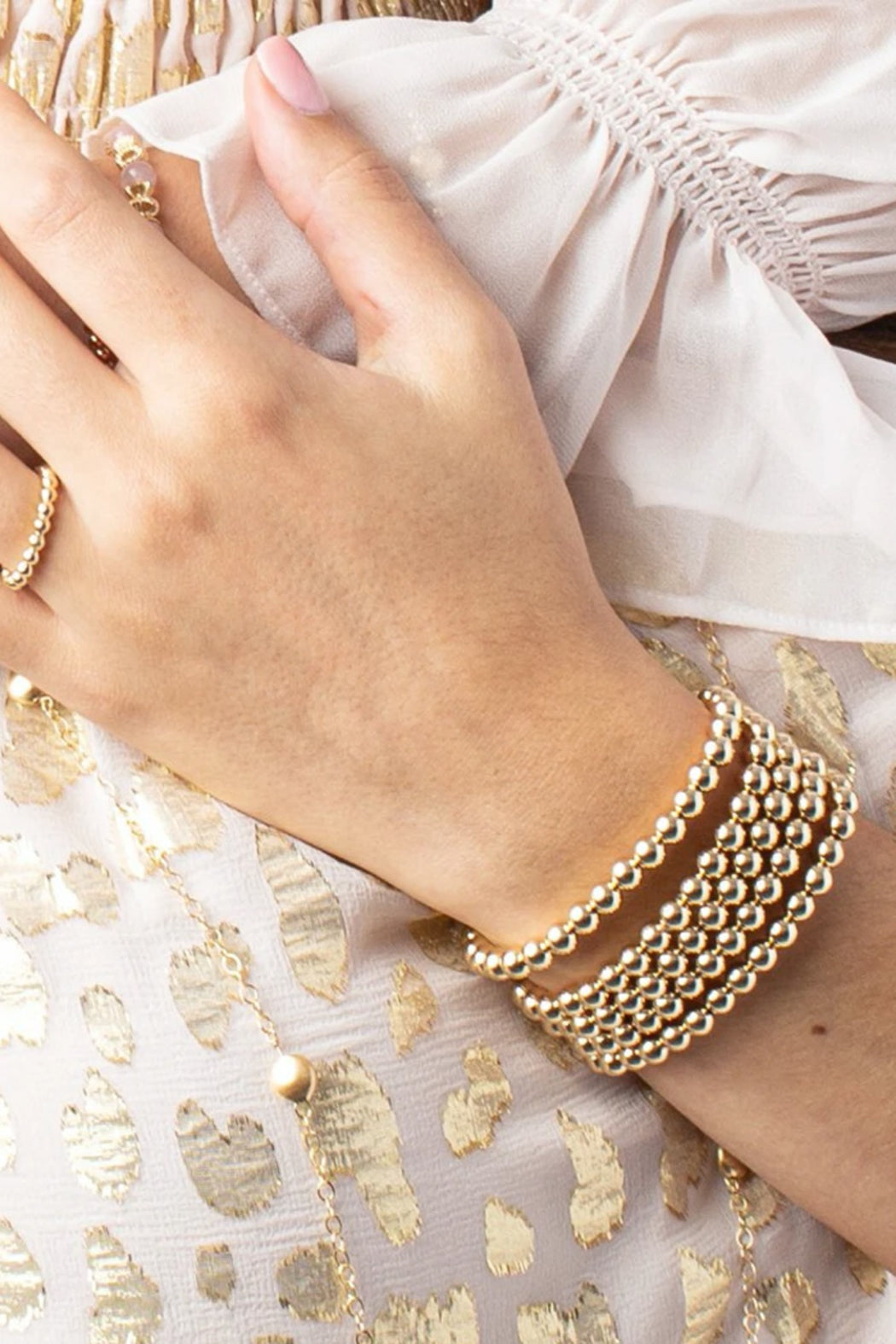Classic Gold 5mm Bead Bracelet