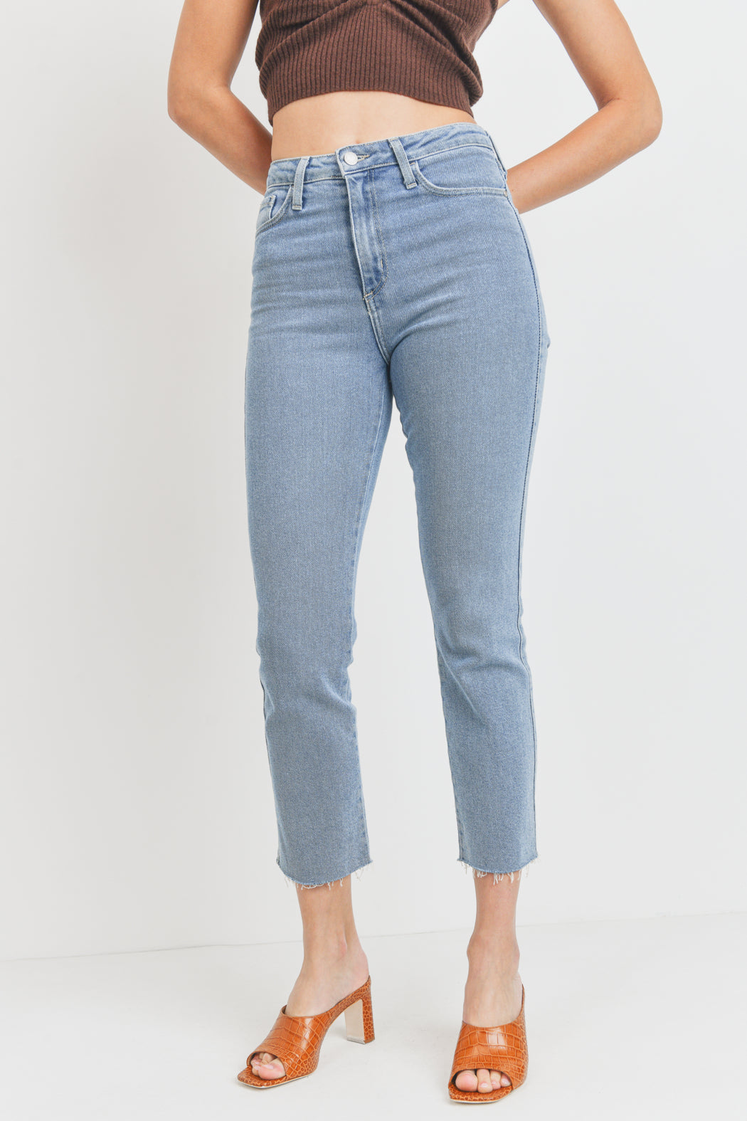 Clean Slender Straight Leg Jean