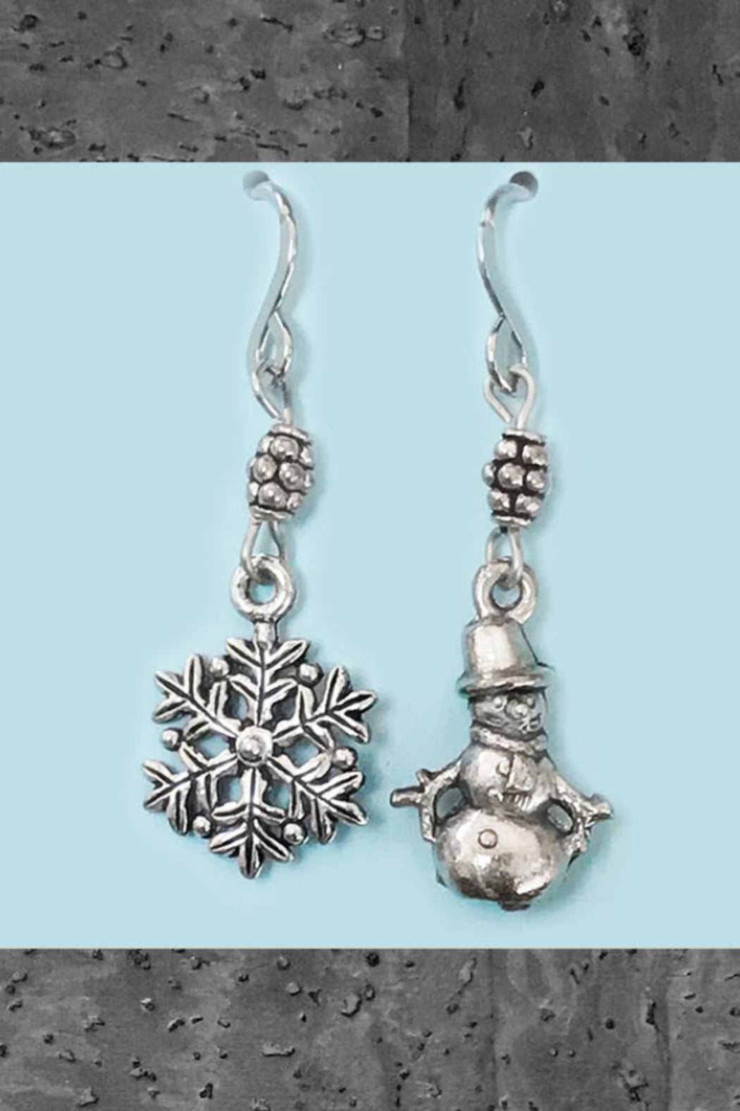 Close 2 UR Heart Pewter Earrings