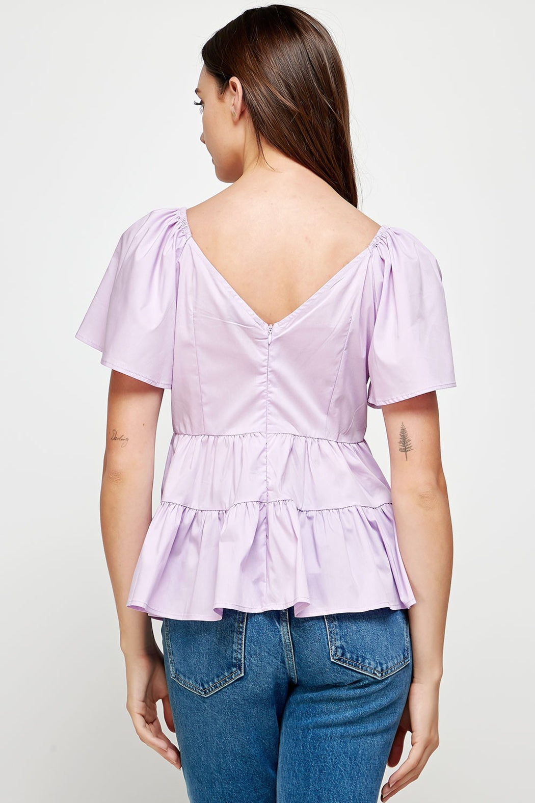 Color Block Tiered Top