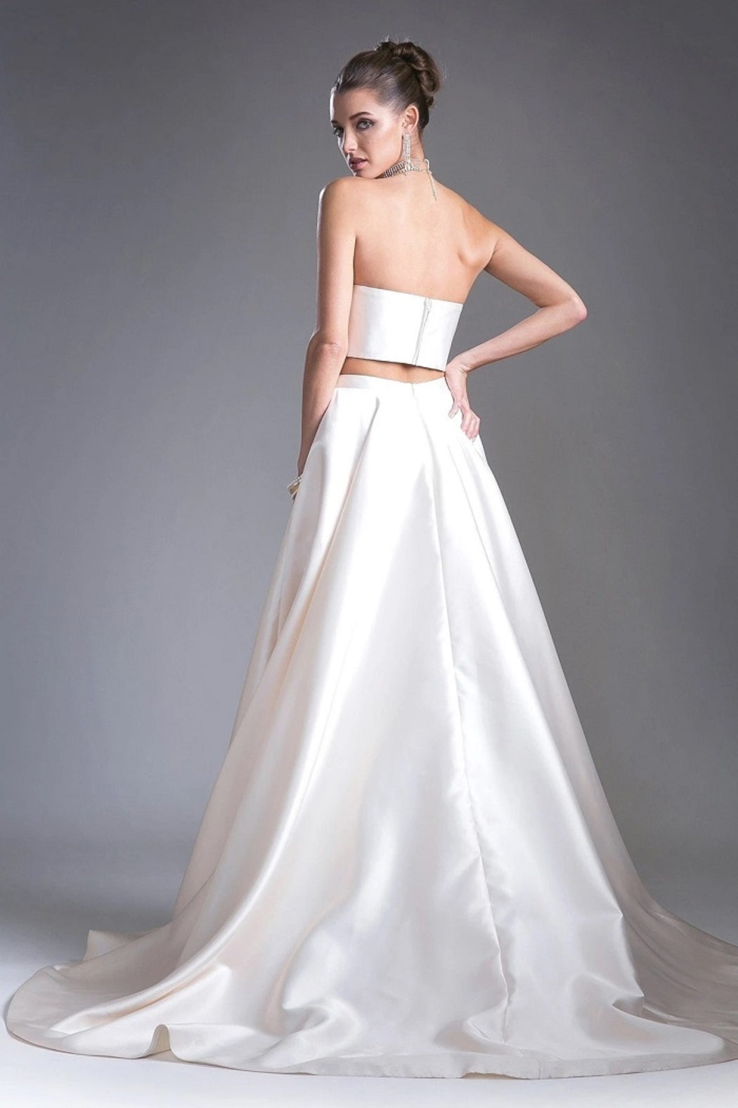 Cream Two Piece Bridal Gown