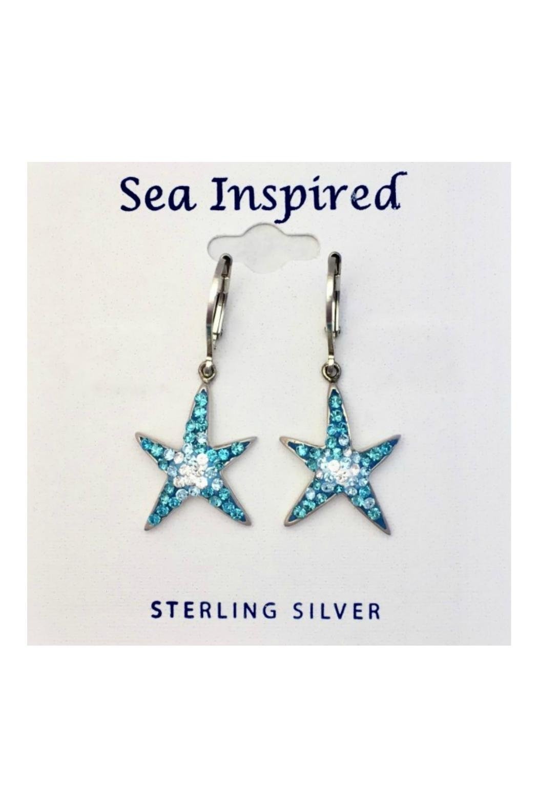 Crystal Starfish Earrings
