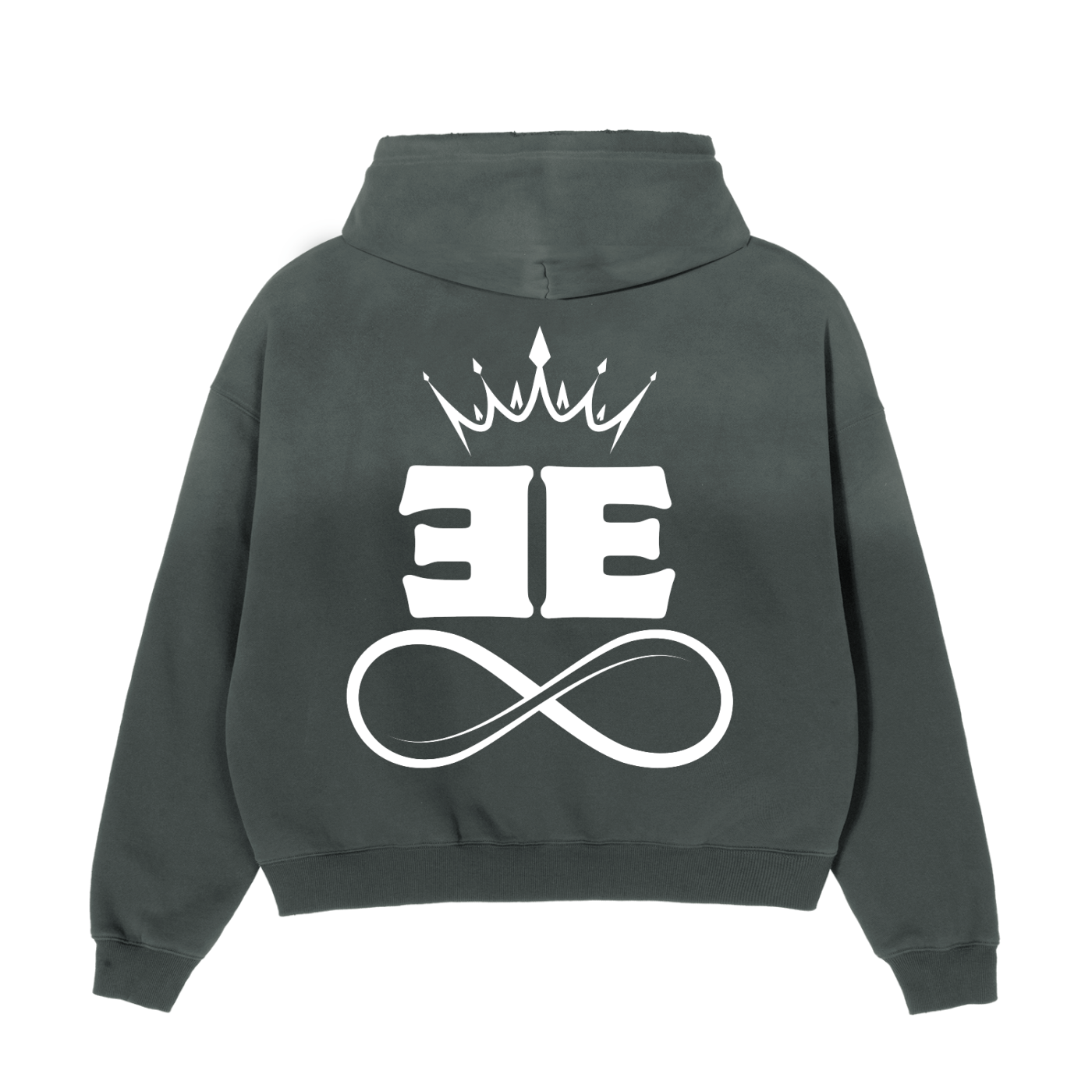 ESSNTIAL ELEMNTS Unisex 630G Frayed Boxy Hoodie