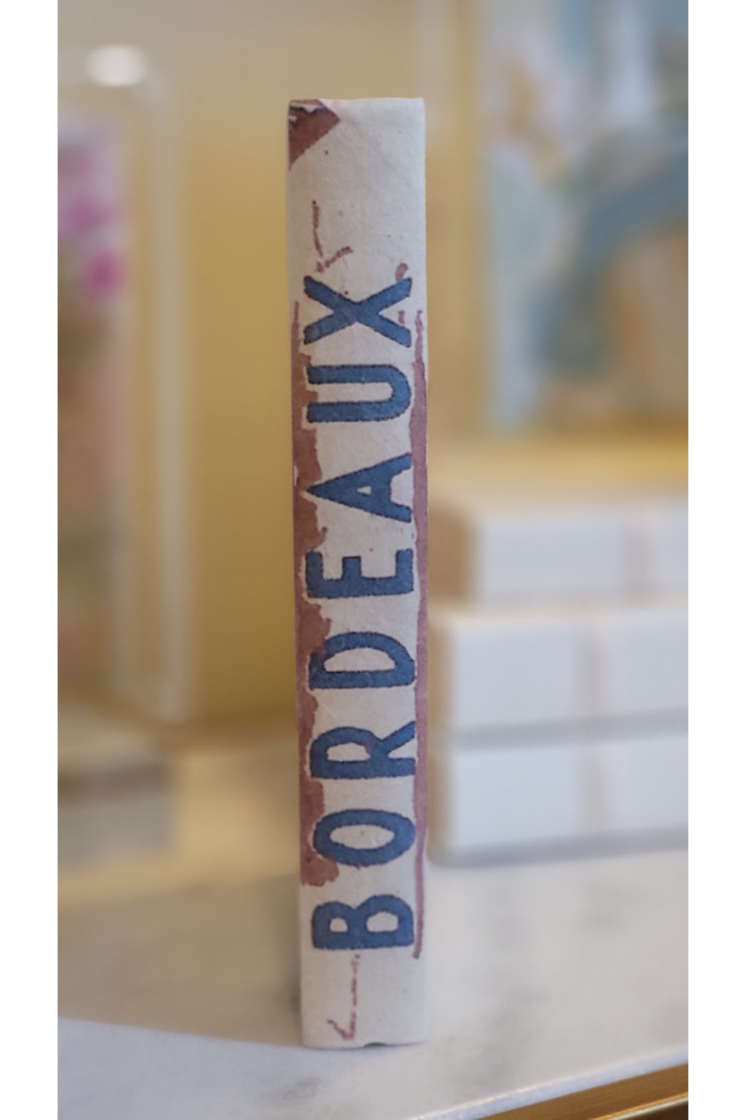 DECORATIVE BOOK BLUE/WHITE